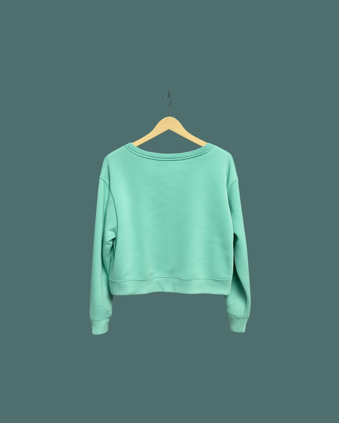 Ocean Blue Cropped Sweatshirt