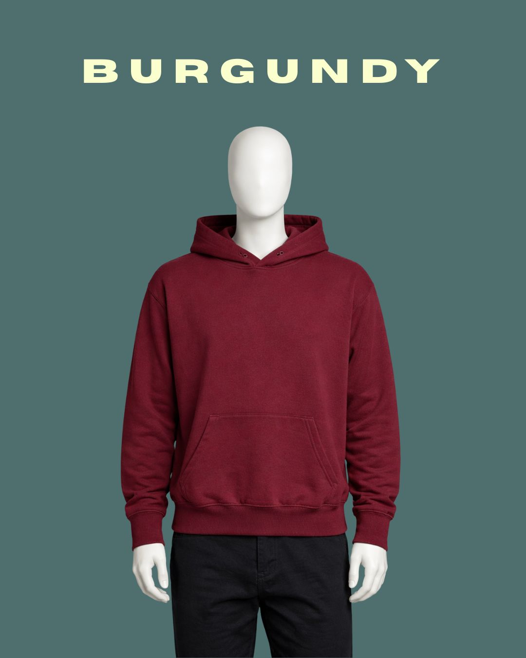 Burgundy hoodie
