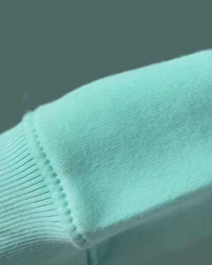 Ocean Blue Cropped Sweatshirt